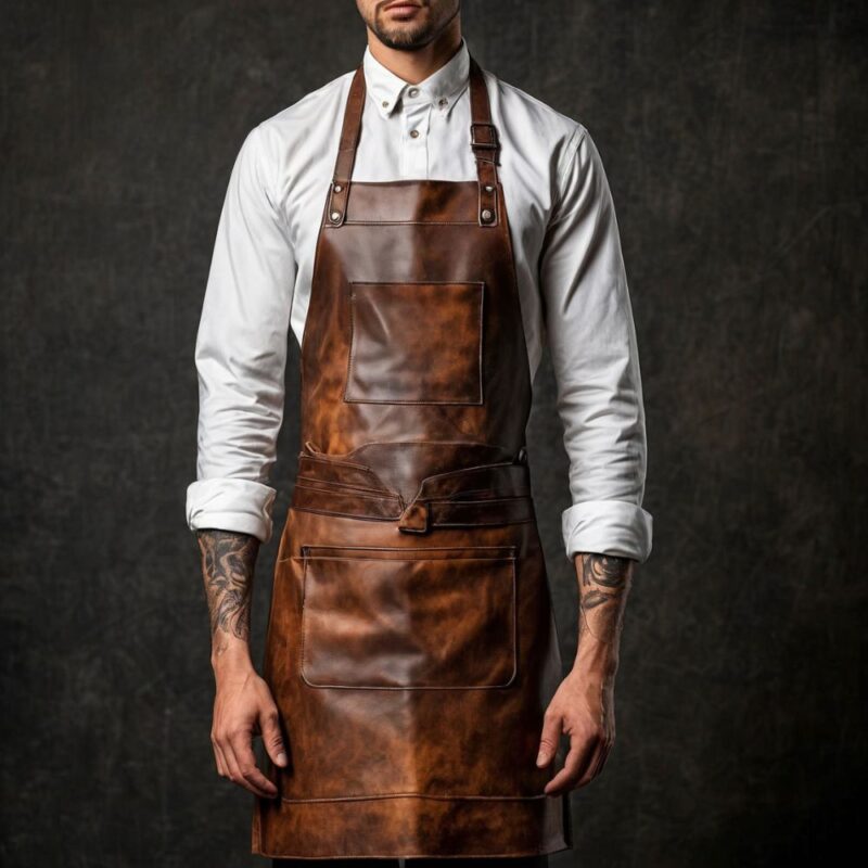 Premium BarberMaster Leather Apron